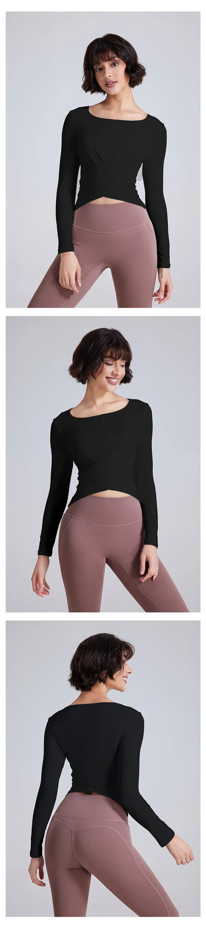 Stay Stylish and Comfortable: Cross Button Pilates-Ready Top