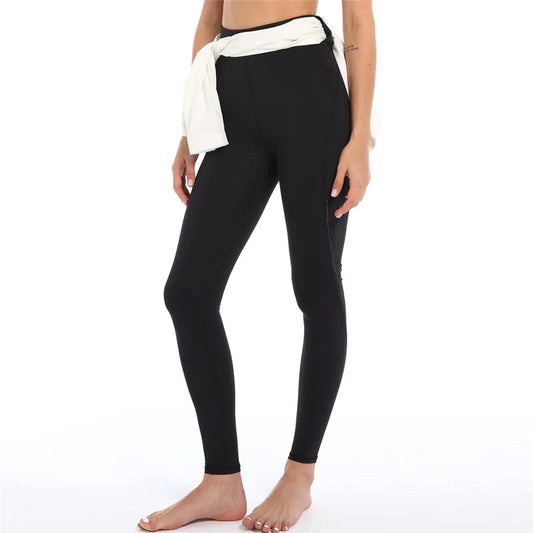 Be Seen and Stay Stylish: Elastic Reflective High Waisted Leggings