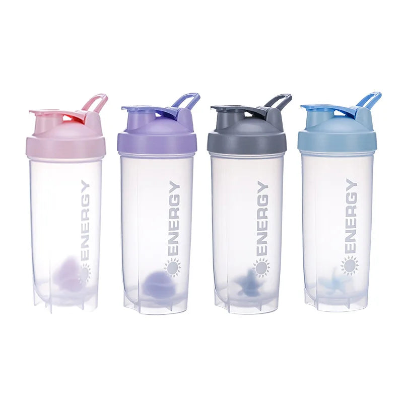 500/700ml Shaker Bottle for Protein Shakes and Workouts, BPA-Free